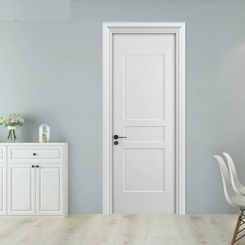 Fashion Left/Right European Style Solid Wood Doors PVC Interior Wooden MDF Door
