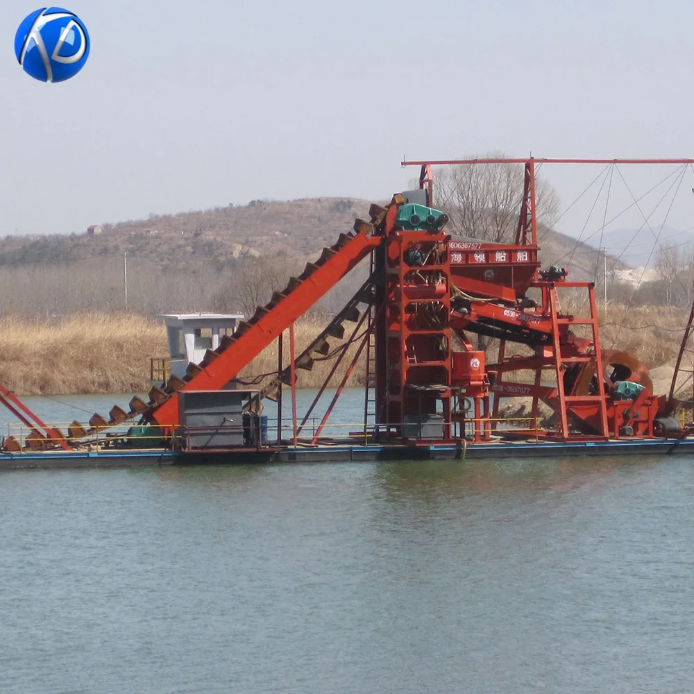 Keda Gold Diamond Bucket Chain Sand Dredger For Sale