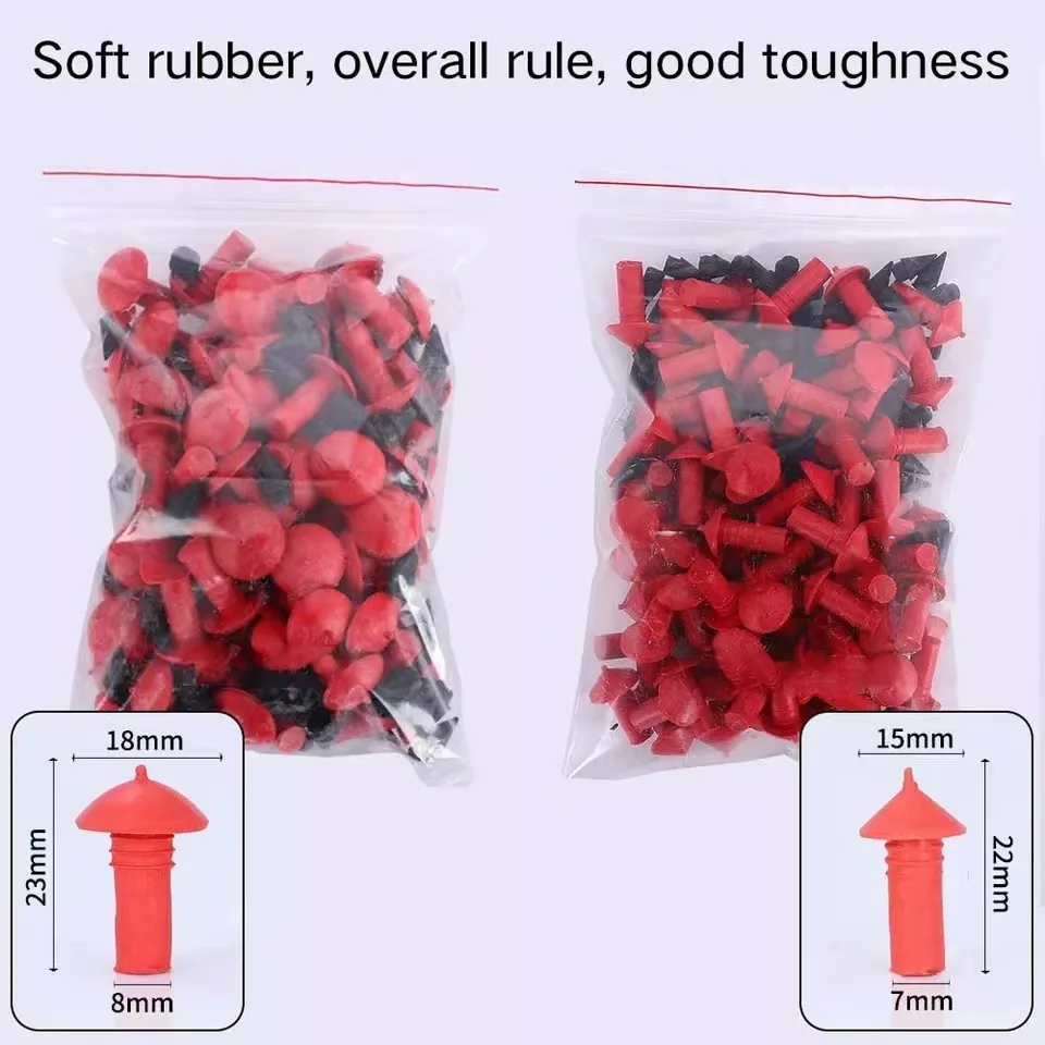 Motorcycle Meridian Tire Repair Gun Rubber Granules Mushroom Ding Motorcycle Vacuum Tire Repair Gun Rubber Bullets