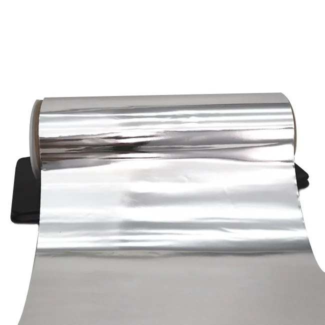 Factory direct Sale high gloss metallized polyethylene PE film for label and sticker resistor metal film