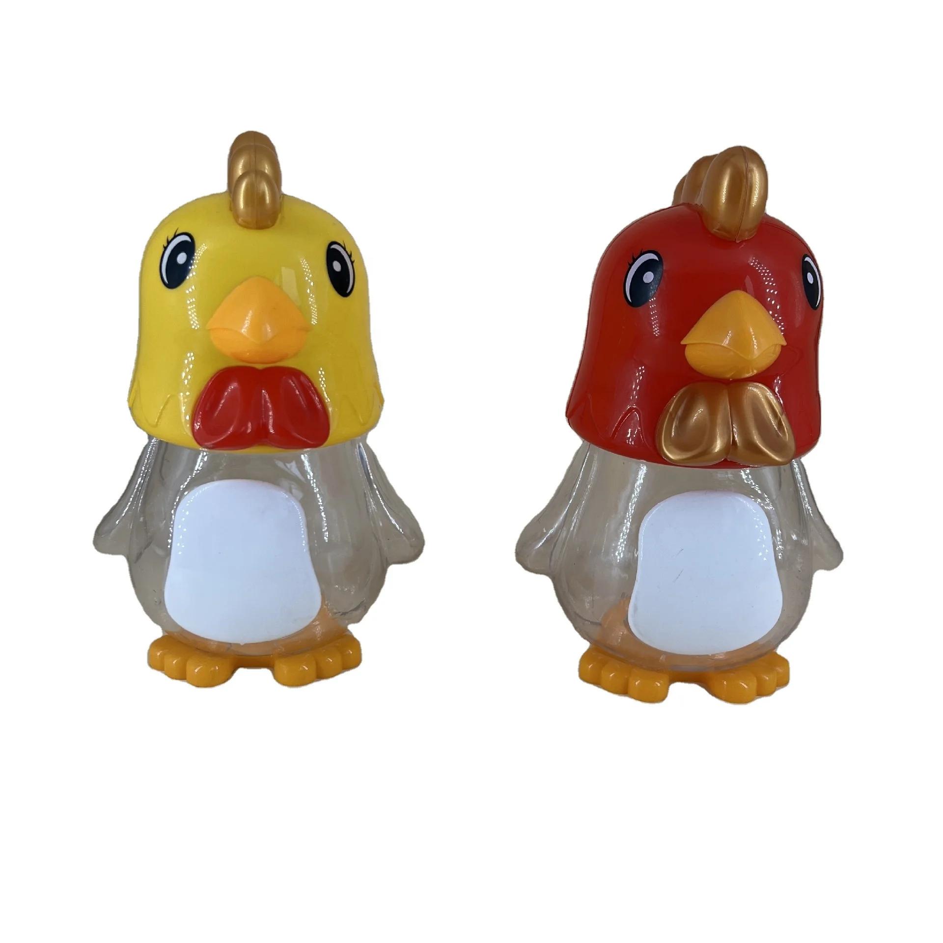 Creative fun PET transparent plastic bottle chicken biscuit Jelly small steamed bun bottle candy jar