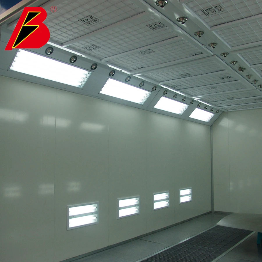 Car oven for water-based paint booth with CE