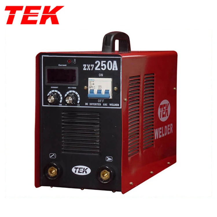 MOS ARC250 MMA250 ZX7250 SMAW250 ARCZX7250 220V 1-Phase Rod Stick Holder Mosfet Inverter Welding Machine OEM