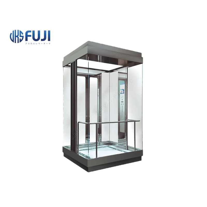 2-4 Floors 320KG CE Certificated Home Elevator Luxury Observation Residential Lift For Sale