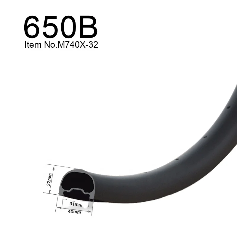 GoFast Mountain Bike Carbon Hookless Rim UD 3K 12K Full Carbon DH Rims Super light 40mm Width 32mm Depth Carbnon Rims 27.5