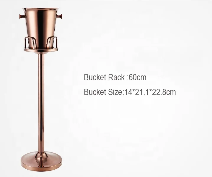 Stainless Steel British Double Wine Cooler with Stand Holder Metal Ice Bucket from China Manufacturer