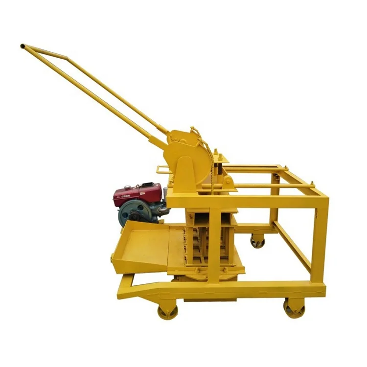 QT4-45 Diesel moving  block machine factory  multi-functional brick making machine