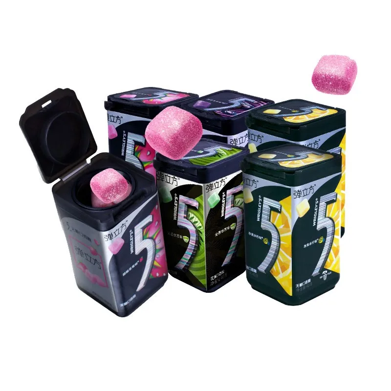 sweet lemon mint flavor chewing gum strawberry flavor candy sugar free chewing gum 40g