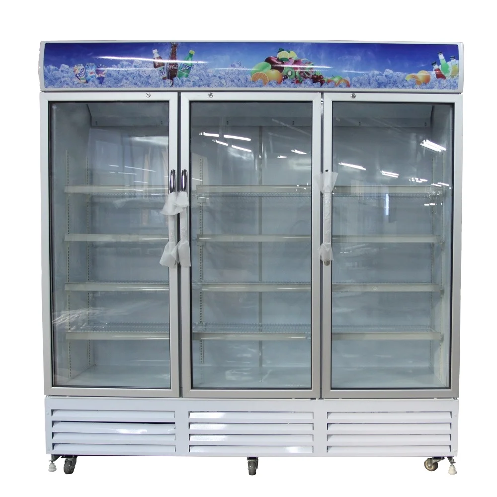 hot sale LC-1200F MARS 1200Liters three doors vertical showcase cooler / cake display cooler