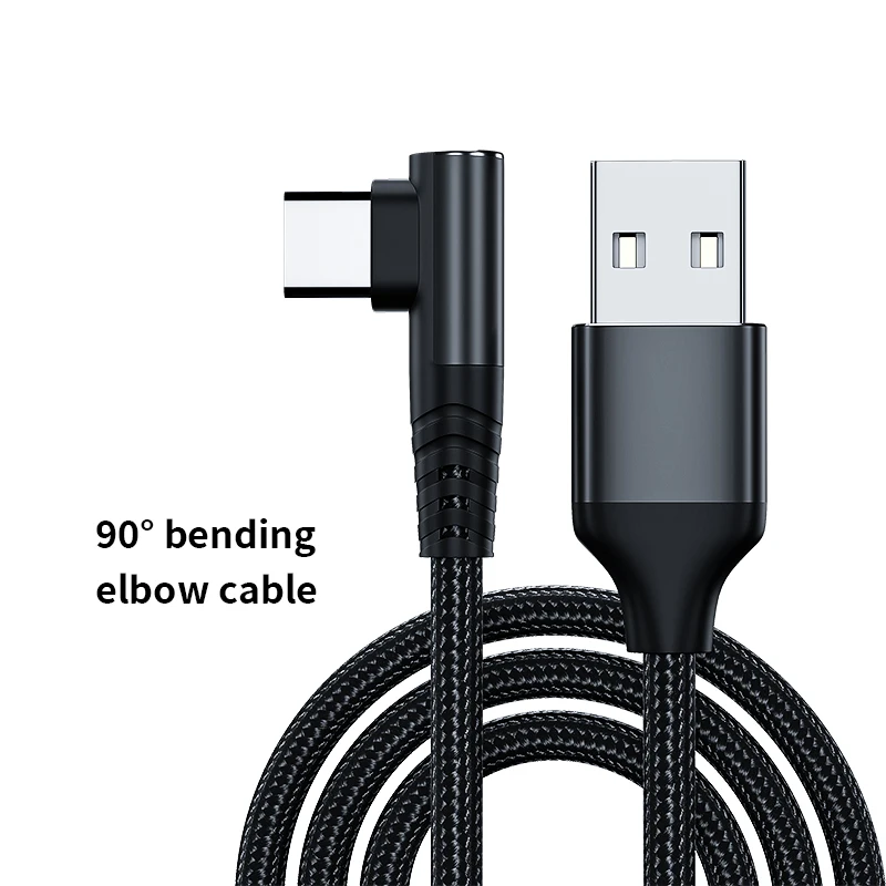 
Gaming cable elbow 90 Degree quick charge cable Type-c for mobile phone 
