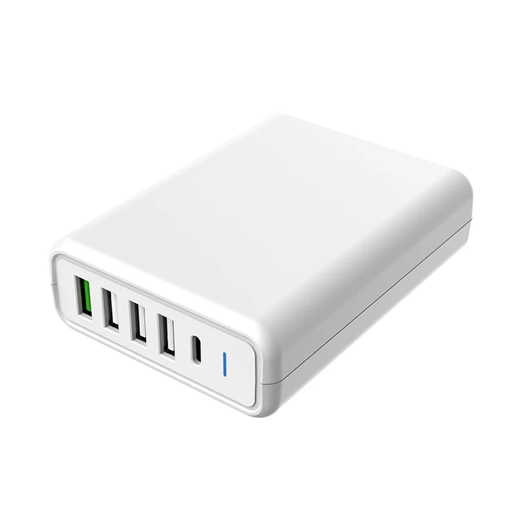 
usb energy station 5 ports universal world travel charger usb-c super fast charger kc certificate 
