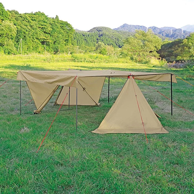 Double Camping Tent Tc Cotton Aluminium Pole Tent Outdoor  Tent Sale