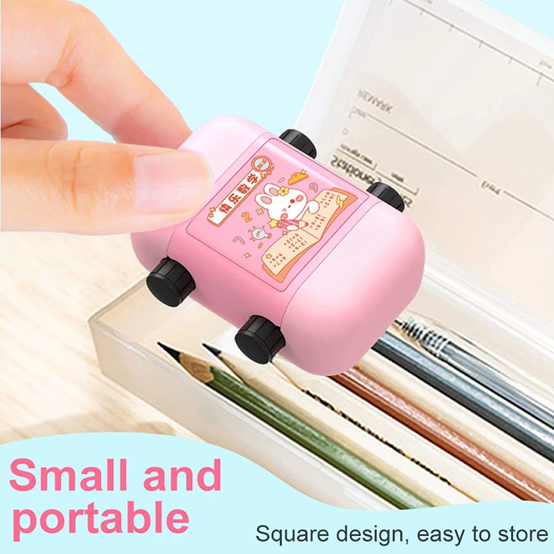 2023 hot sale 2 in 1 Teaching Stamps Roller for Kids, Teaching Addition and Subtraction Number Rolling Stamps for math education