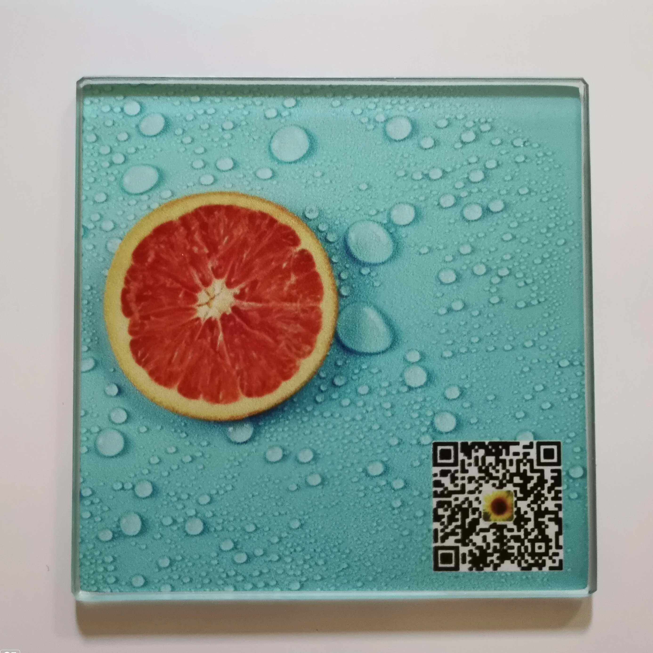 Wholesale Sublimation 4 Pieces Tempered Glass Square Coaster Coffee Cup Mat Heating Press Thermal Coated Transfer Crafts