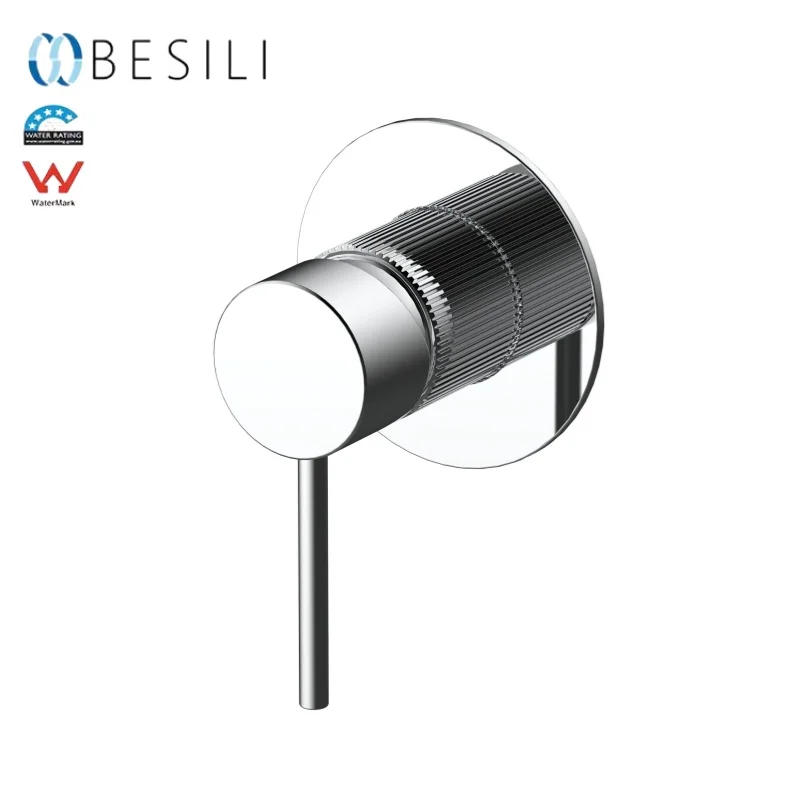 Watermark approved wall mounted shower faucet bathroom accessories circular hot and cold mixer single handle faucet