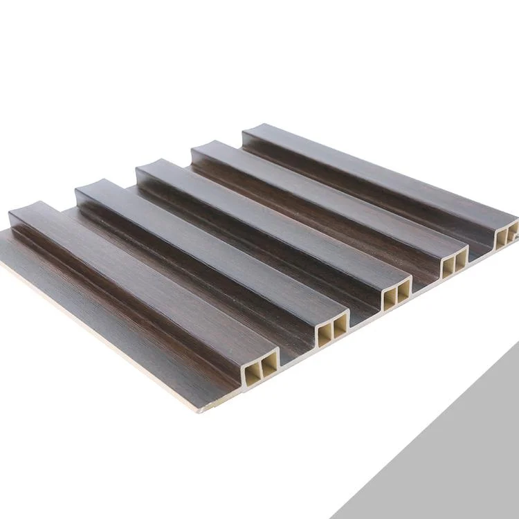 228*15mm Luxury villa hotel background composite wall board grille fluted wpc wall panel