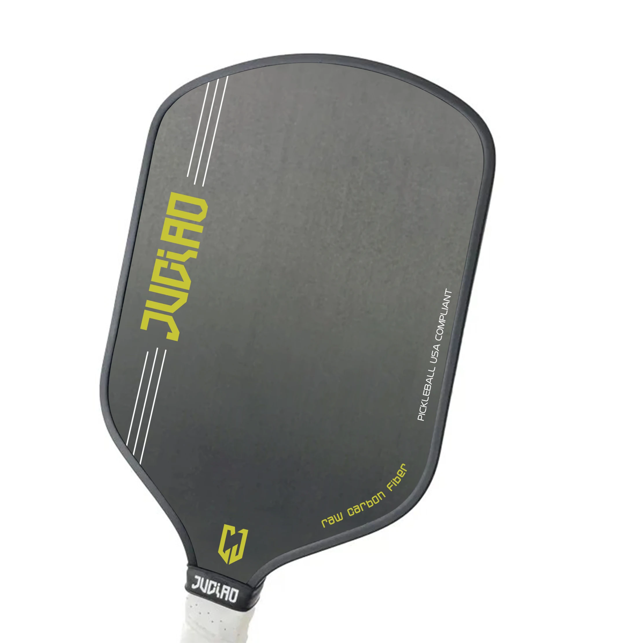 JUCIAO New Design Raw Carbon Fiber Rough Surface Pickleball Paddle With Edge Protection