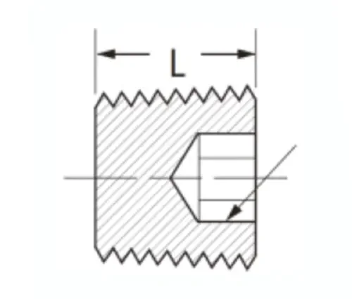 Brass internal hex thread socket male plug cooling line hex socket plug brass pipe fittings