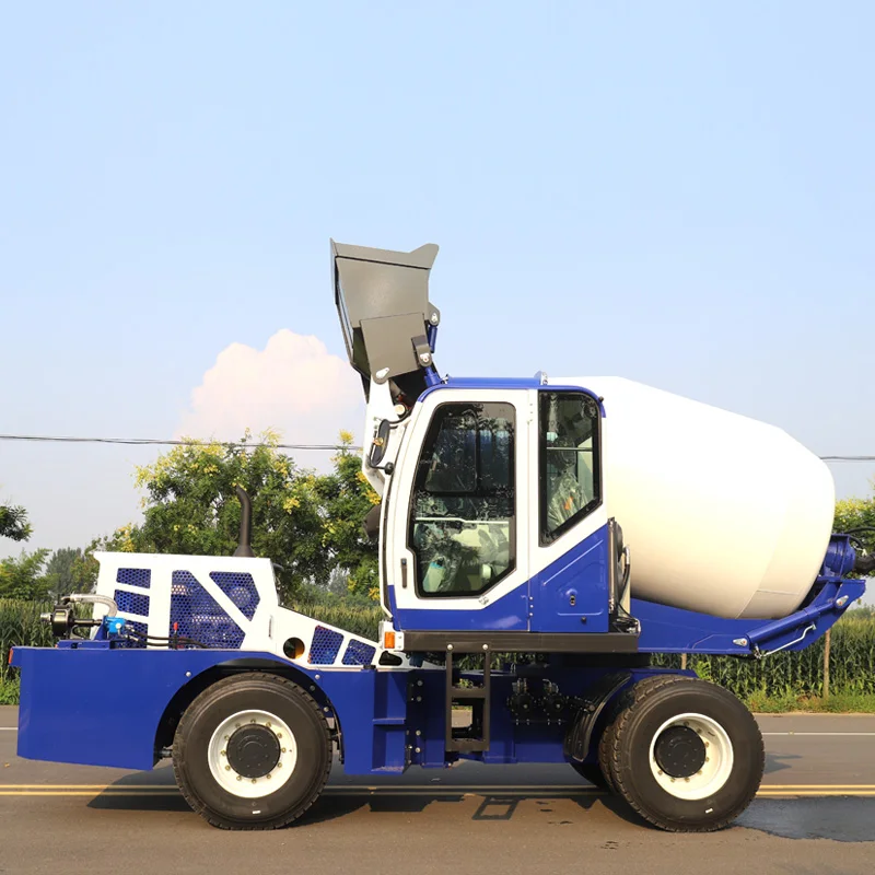 Chinese factory SDXG 1.6-5.5m3  3.5cbm new diesel mini mixer truck compact self loading concrete mixer truck