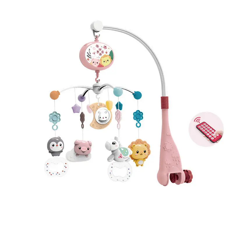 Новая 2024 детская Мобильная вешалка игрушка электрическая вращающаяся кровать колокольчик детская Мобильная вращающаяся детская музыкальная кровать колокольчик Игрушка