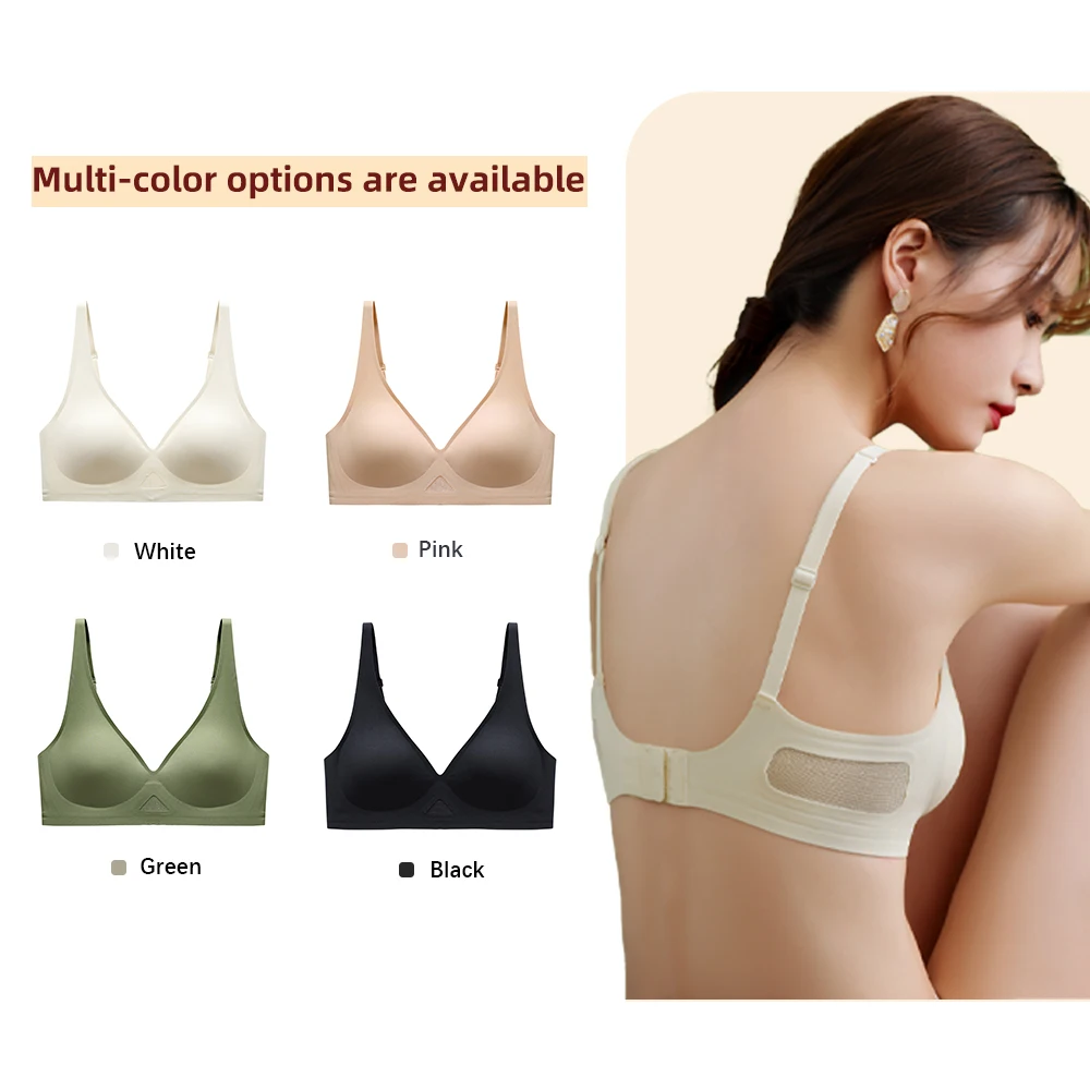 Customizable Adult Bras with Mesh Design Large Load-Bearing Shoulder Straps without Wires Bra
