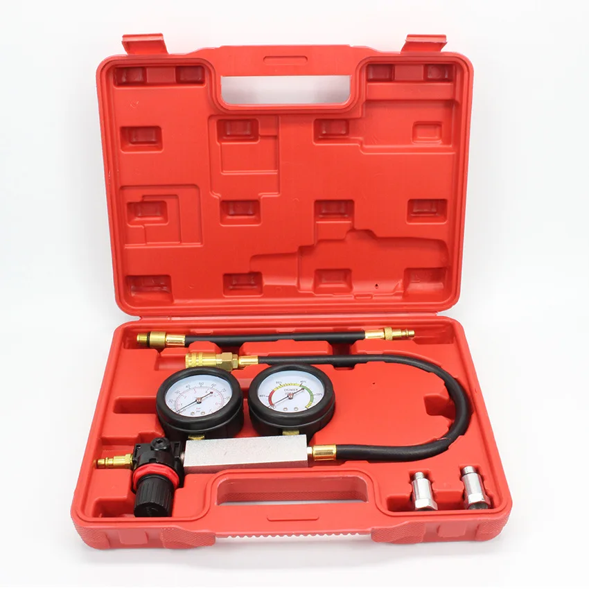 Cylinder Leak Detector TU-21 Petrol Engine Gauge Tool for Car Compression Leakage Detector Kit Set Automobile Tools