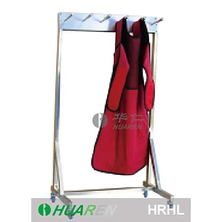 HUAREN CE stainless steel Lead apron storage rack hanger