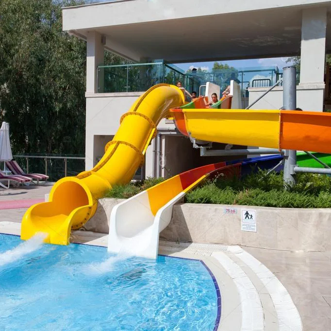 Aqua Park Family Fiberglass Water Playground Water Slide For Sale