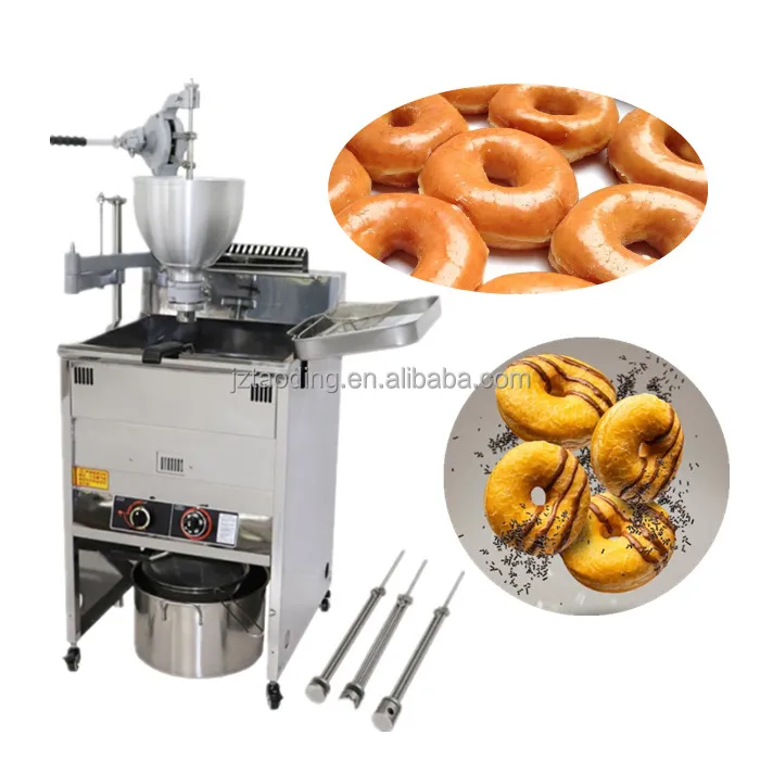 Automatic Fried Donut making machine round flower donut machine commercial doughnut maker automatic donut frying machine price
