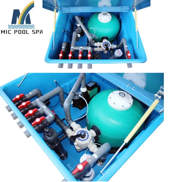 Inground swimming pool Integrated sand filter