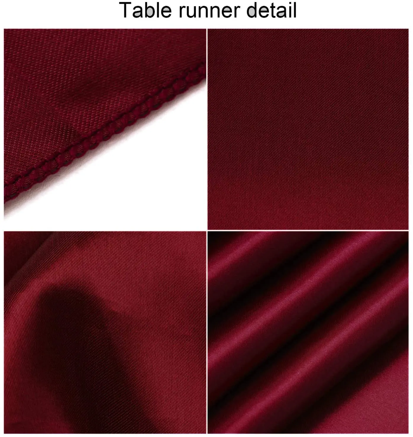 Satin Table Runner Long Bright Silk and Smooth Fabric Party Table Runner for Wedding Banquet Party Decoration