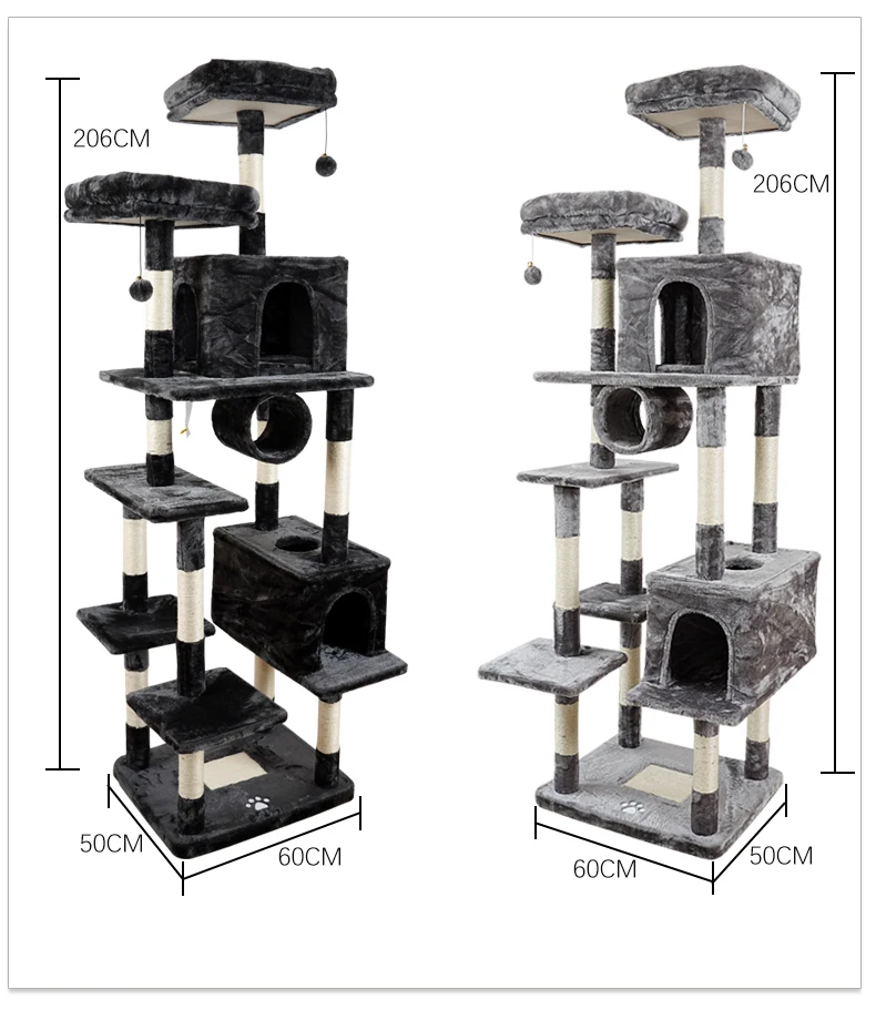 cat climbing tree wooden