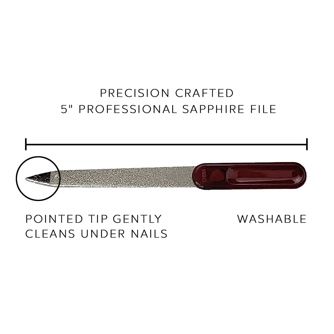 Double Sided Nail File Stainless Steel Manicure Pedicure Tools Files Metal Nail File