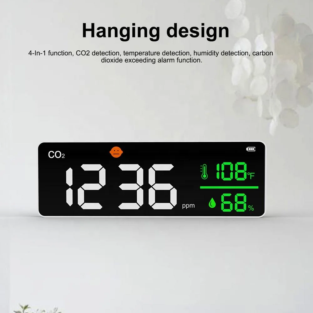 Wall Mount CO2 Meter Mini Handheld Portable Ndir Medidor De Co2 Carbon Dioxide Detector Sensor Monitor Co2 Meter