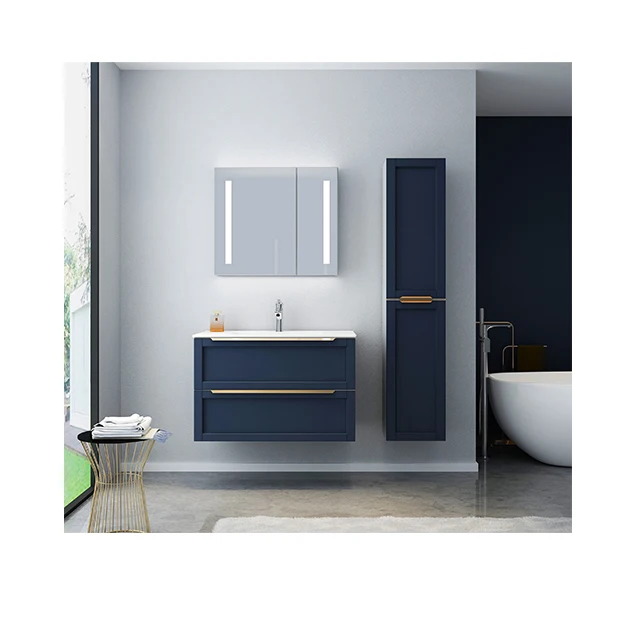 
Foshan customized hot sale pvc modern bathroom cabinet 