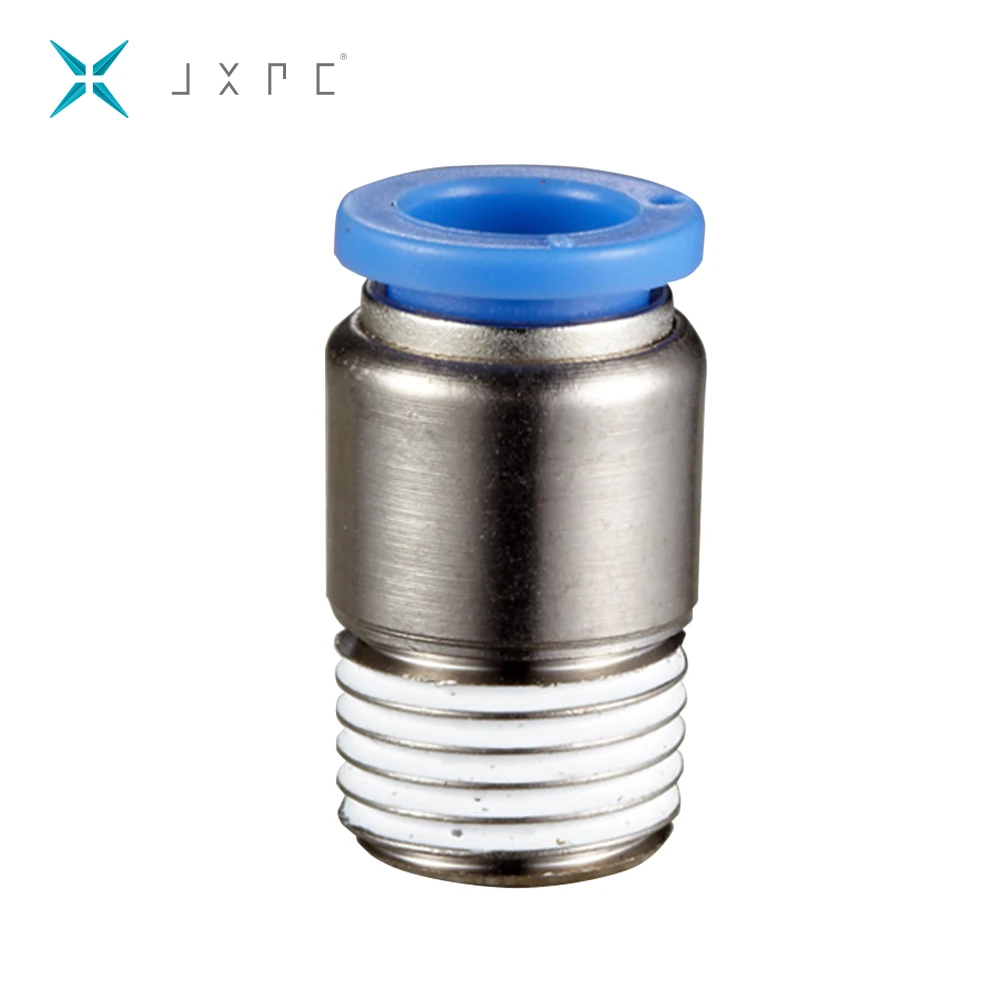 JXPC POC Model Male Push In Fittings Pneumatic Hose Connector Air Fitting