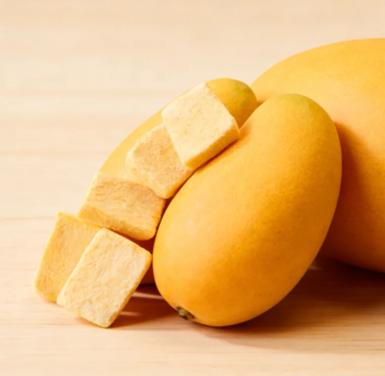 Сублимированные кусочки сладкого манго: сушеные фрукты полезные хрустящие фруктовые оптом для ингредиентов/пекарни/снеков