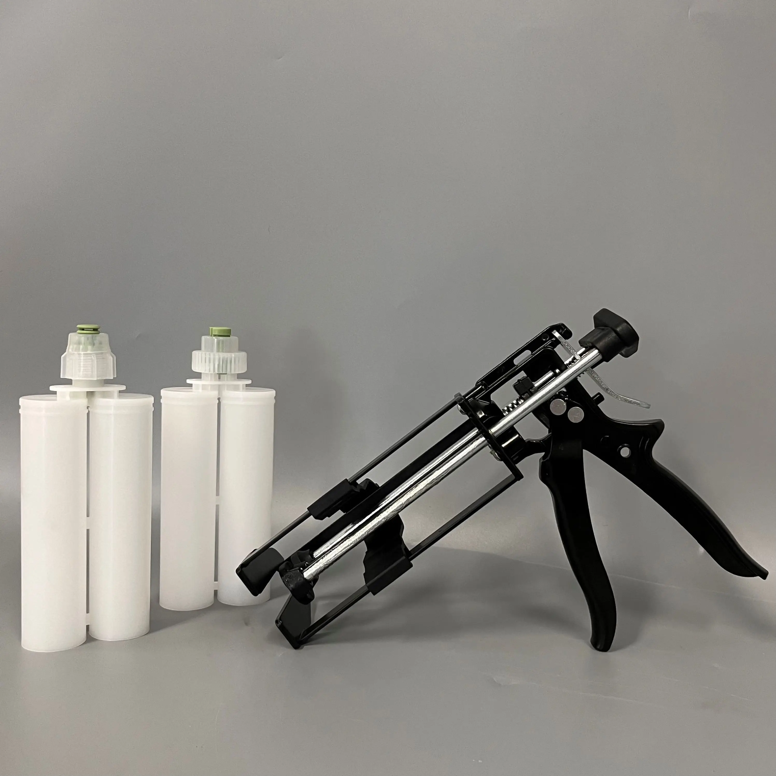 200ml 1:1 Black Manual Iron Caulking Gun for Two-component Cartridge for Epoxy Adhesive