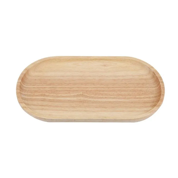 
Wood natural oval wooden craft trays easy to clean wooden kitchen tray for hotel 