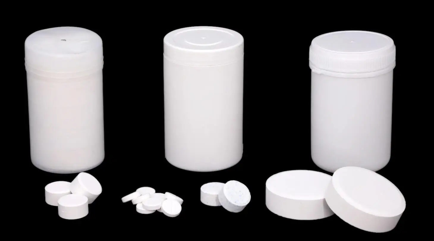 Swimming Pool Chlorine Chemicals bulk  Tcca Tablets  Trichloroisocyanuric acid Tcca 90% 200g chlorine tablets 3 inch