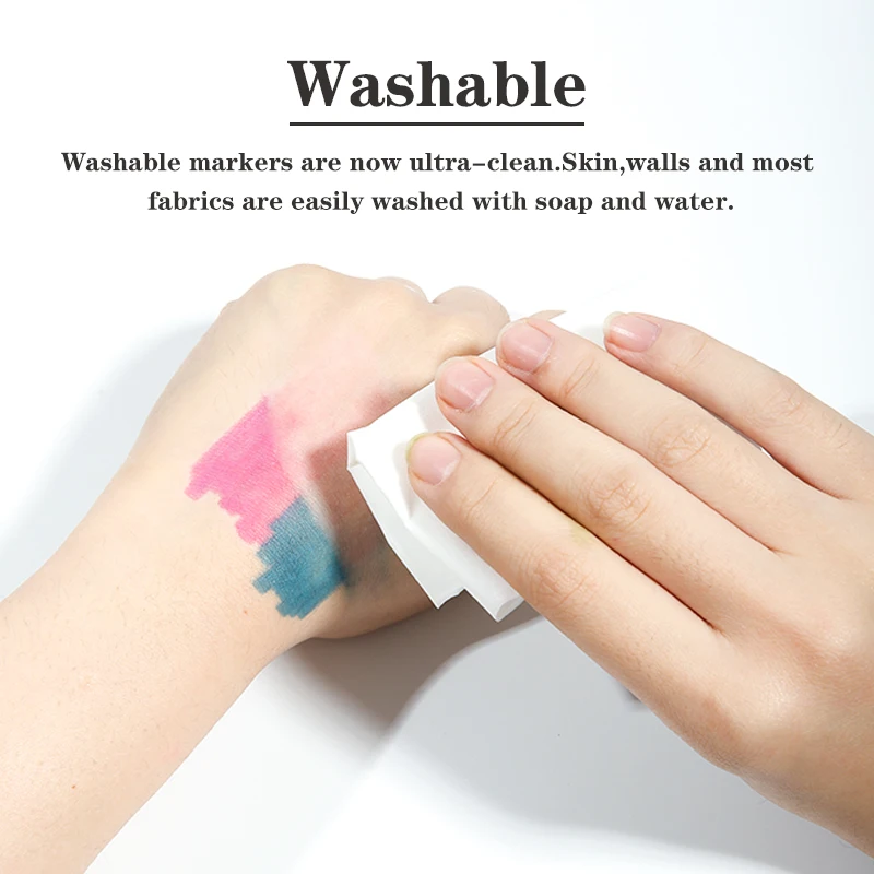 Mobee P-643 36colors new design washable marker colorful sketch pen water art marker factory price kids washable marker set