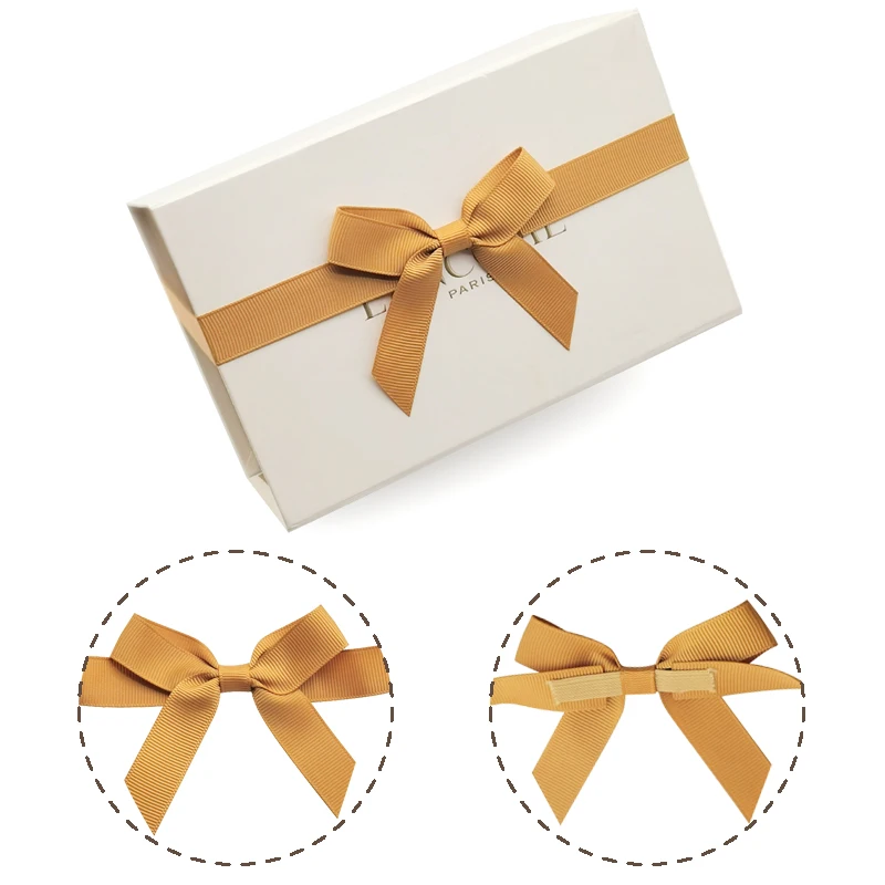 new style 2022 luxury Wholesale price Polyester grosgrain Packing Ribbon Bows for box