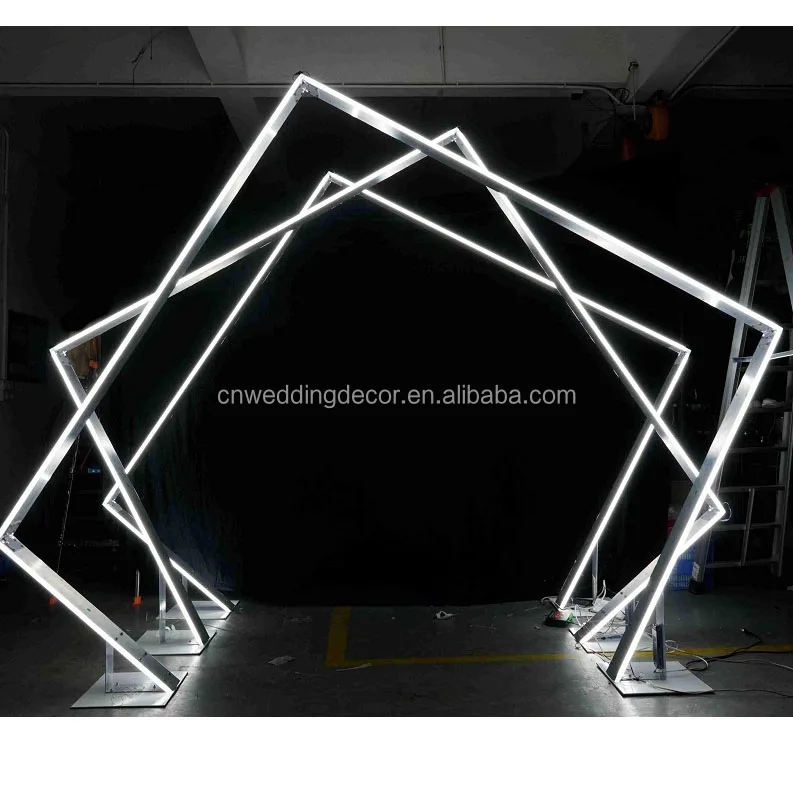 Amazing Wedding Entrance Arch Backdrop Tunnel Wedding Led Gate Decoration For Walkway Decor Event Sell