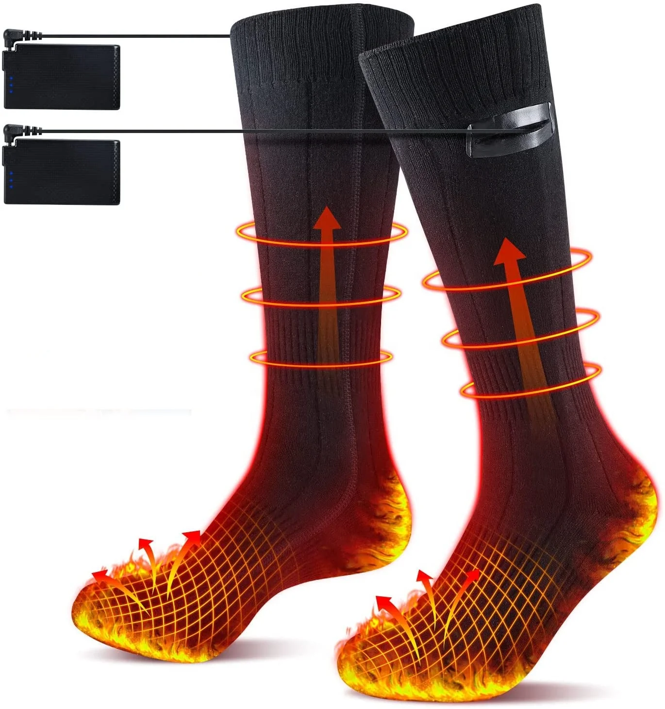 Heated Sox Thermal Battery Operated Socks Top Rated Heating Socks Best Rechargeable feet warmer