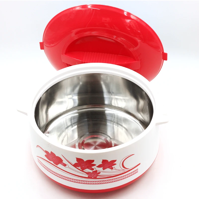 
3pcs 6L 9L 13L round high quality stainless steel liner hotel restaurant food insulated hot pot sets 