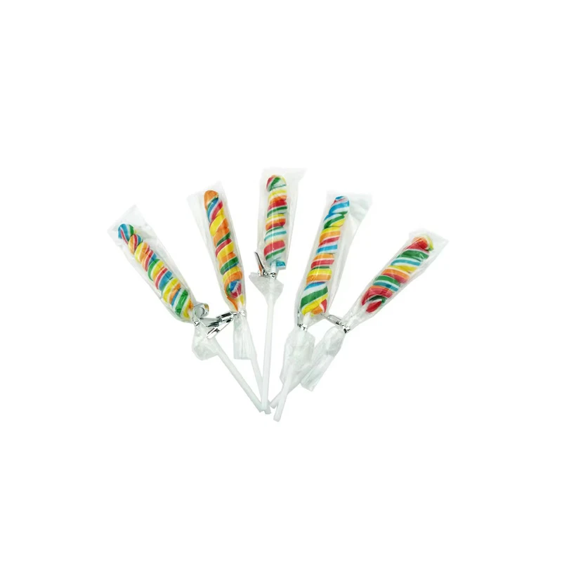 OEM wave swirl sweet christmas multicolor lollipop milk hard candy manufacturers