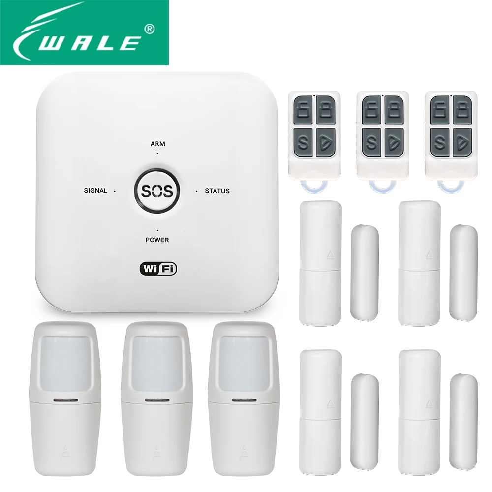 2022  Tuya Alarme Anti Intrusion House Safety - GSM WIFI Alexa Security Camera Set - Multi-language Voice, CE&ROHS