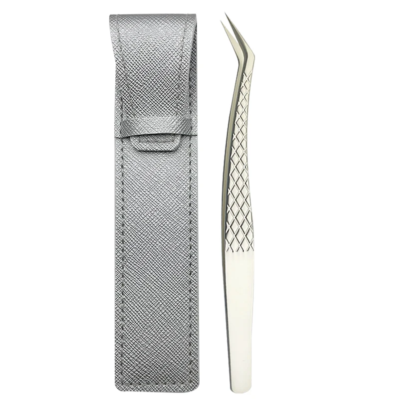 New product Lash extension tweezers Eyelash Extension Tweezers Set(Pearl silver tweezers)