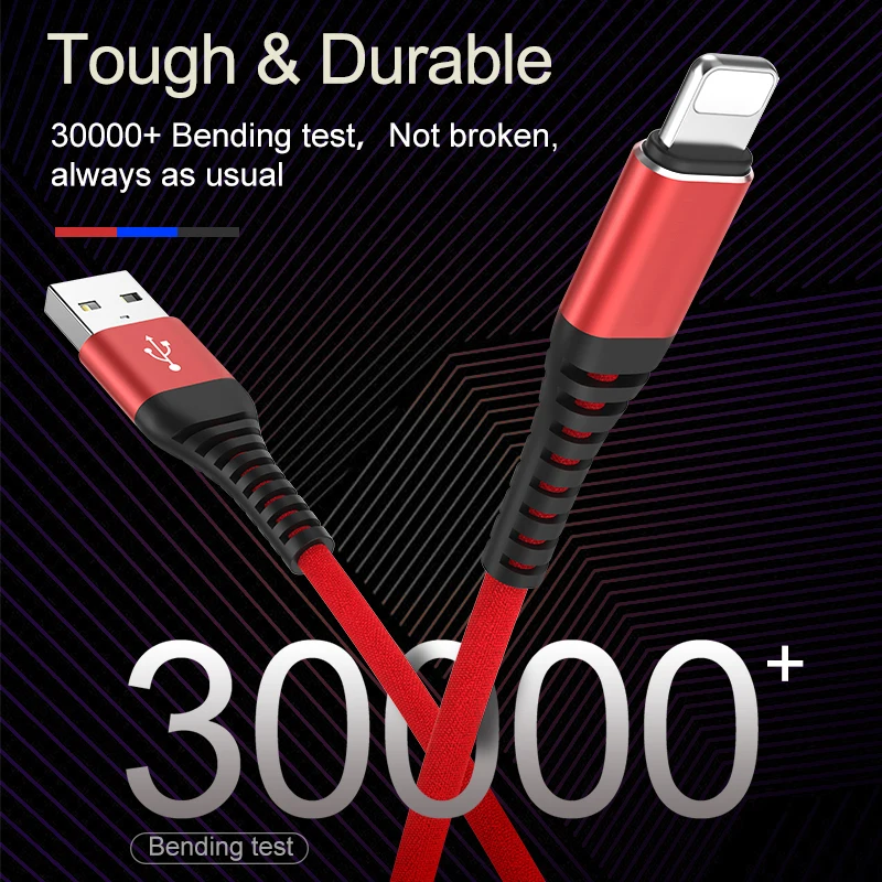  Новинка 2020 бесплатный образец высококачественный USB-кабель для быстрой зарядки телефона в нейлоновой оплетке 3A