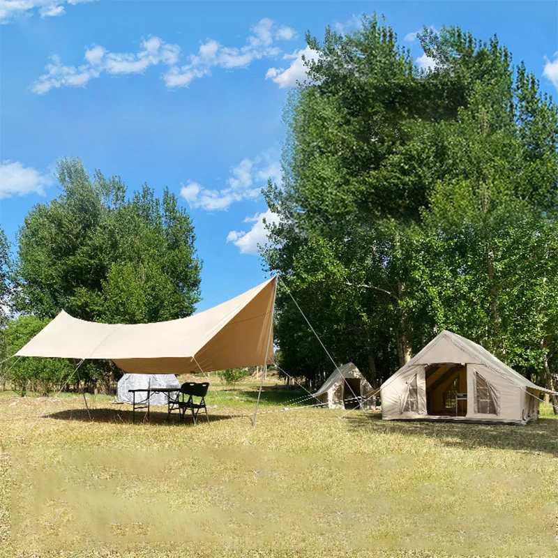 Using Thick Cotton Oxford Fabric With Good Air Permeability Large Easy To Carry And Open Family Outdoor Camping Inflatable Tent